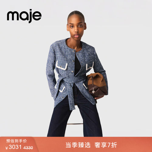 时尚撞色包边设计 简约系带长袖款式