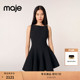 末7折Maje2025秋冬女装 修身 法式 短款 花呢连衣裙 气质圆领无袖 季