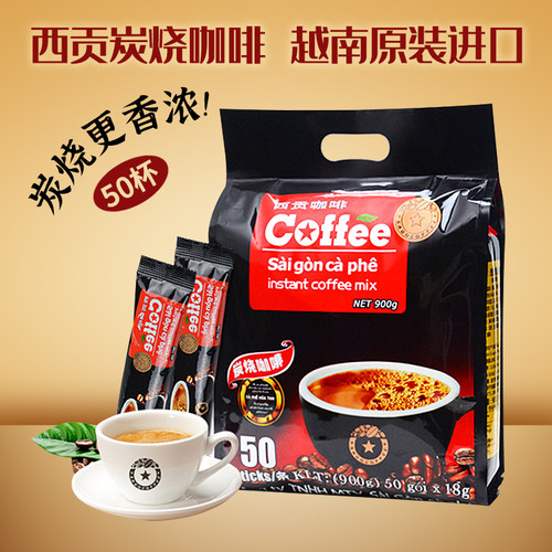 越南进口炭烧味三合一速溶咖啡