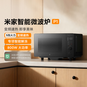 米家智能微波炉P1家用变频速热20L解冻微波除菌平板低噪一级能效