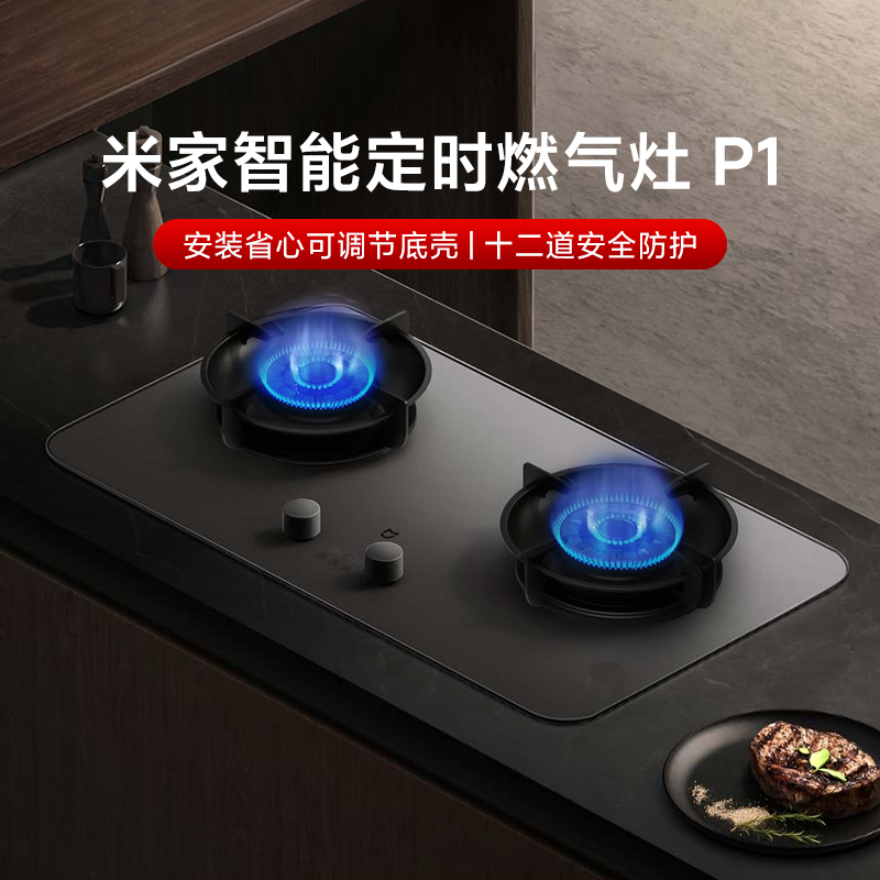 小米米家定时燃气灶P1双灶智能