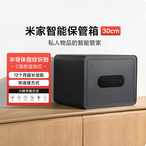 小米米家智能保管箱30cm家用远程