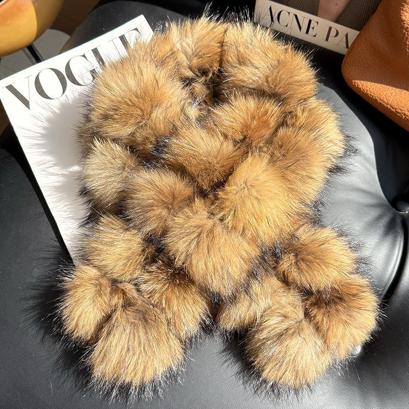 貉子毛围巾女秋冬韩版高级感保暖加厚双面护颈毛绒围脖皮草毛领子,服饰配件/皮带/帽子/围巾,围巾/丝巾/披肩,淘宝优惠券,粉丝福利购,淘宝优惠卷