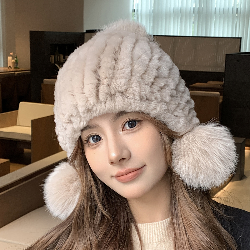 秋冬季护耳帽日常甜美可爱女