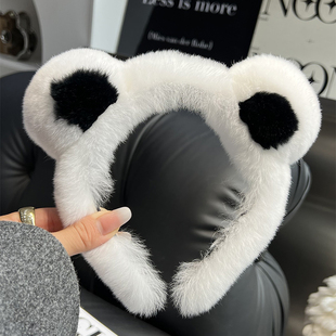 洗脸发箍可爱小熊耳朵发箍女獭兔毛毛绒网红头饰发卡头箍刘海发饰