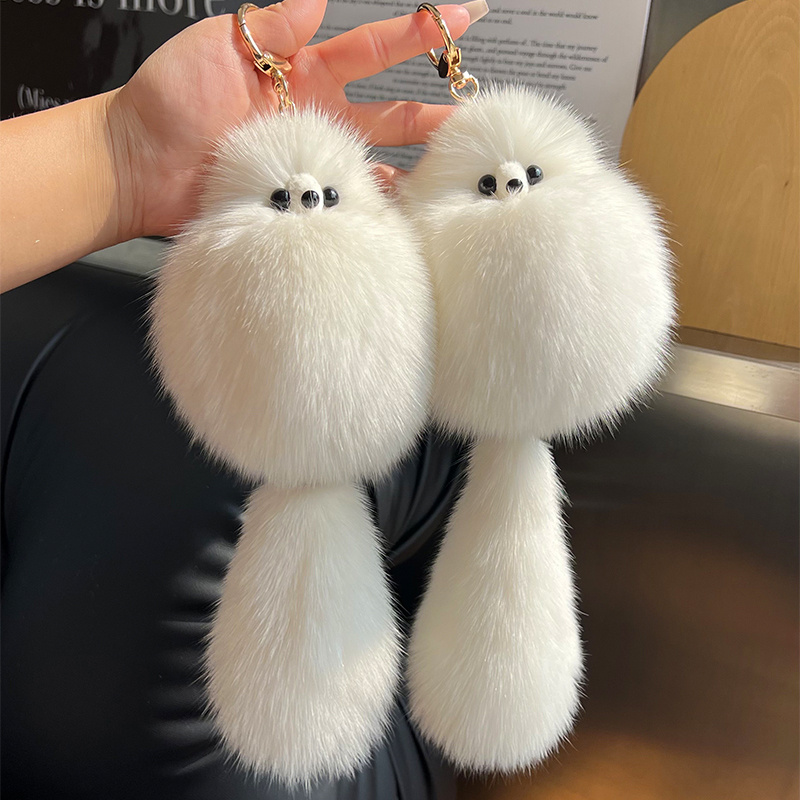 CC皮草狐狸毛小狐狸钥匙扣包挂件