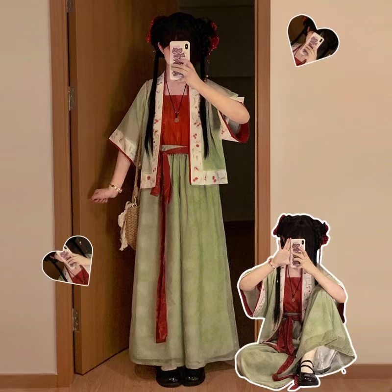 大码汉服胖mm200斤宋制中国风汉元素灯笼裤女新中式日常通勤夏季图片