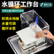 斯海森玉石打磨雕刻机防尘箱工作台亚克力防水板水泵玉雕滴水装 置