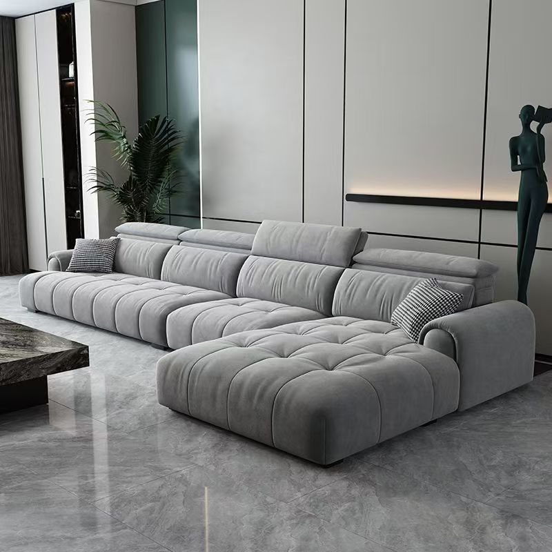 2025新款奶油风泡芙布艺沙发