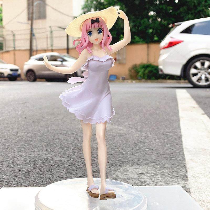 辉夜大小姐连衣裙藤原千花手办动漫二次元可爱美少女机箱桌面摆件