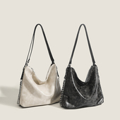 LUG.麓格慵懒风复古大容量托特包2023新款 双肩包学生上课通勤百搭