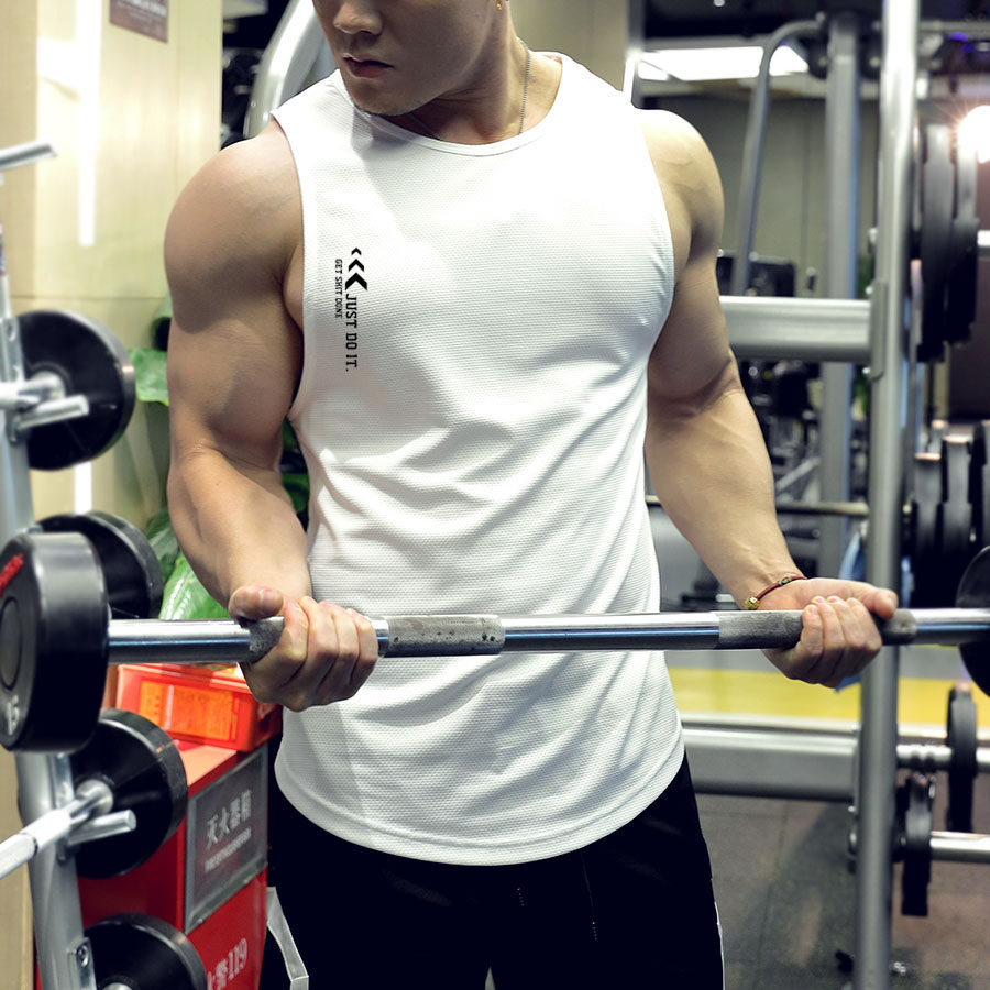 无袖健身衣速干背心男宽松上衣吸汗篮球运动肌肉训练教练服定制夏