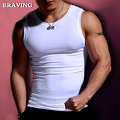 健身服男紧身背心无袖 运动T恤弹力速干透气跑步健身上衣紧身衣男