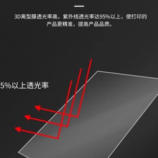 0.1现货3D打印机NFEP光固化DLP SLA LCD 配件专用离型膜 超轻离型