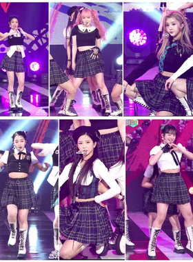 kep1er女团同款爵士街舞JAZZ表演出服打歌服舞台套装韩舞少儿成人