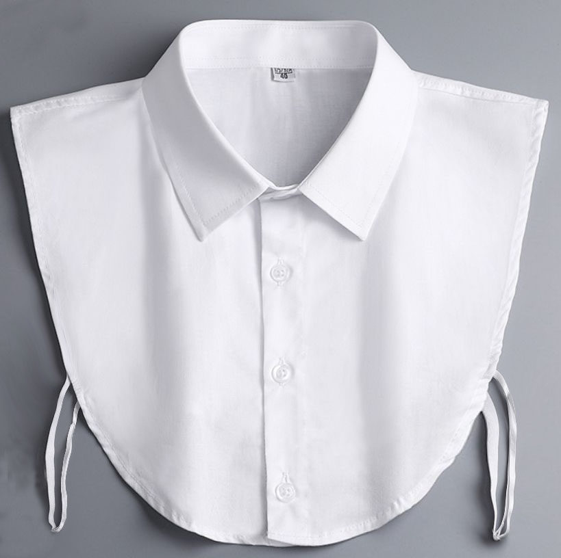 男假领子正装衬衣领白色衬衣领职业商务银行税务工装搭配装饰领子