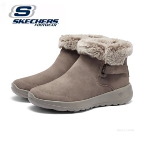 Skechers斯凯奇女鞋加绒保暖短靴轻便休闲鞋棉鞋时尚雪地靴144041