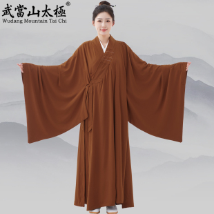 海青服僧衣大褂垂顺丝滑居士服禅修服男女款 2025新款 高档僧服广袖