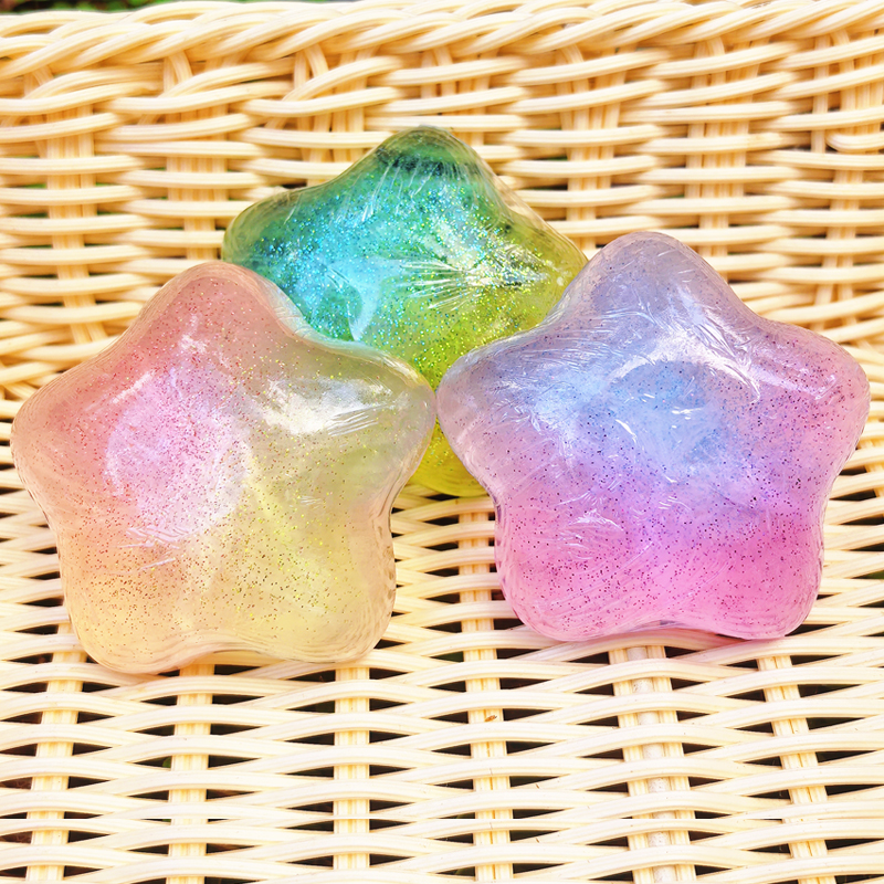 渐变胖星造型高颜值手工皂居家日用洁面洗头沐浴精油香皂节日礼物