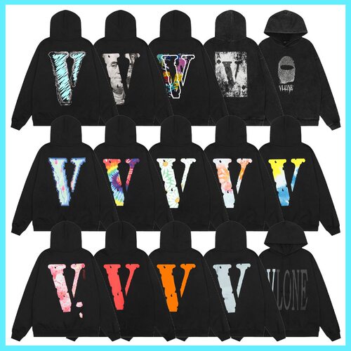 萨布兰卡 Casablanca水洗做旧VLONE JERRY 樱花花瓣印花连帽卫衣