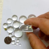 Прозрачная стеклянная круглая наклейка, кукла, аксессуар, бусины, «сделай сам», с драгоценным камнем