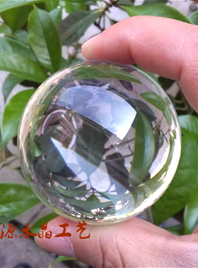 透明杂技摄影玻璃办公桌水晶球