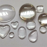 Стеклянный аксессуар, прозрачные прямоугольные аксессуары ручной работы, с драгоценным камнем