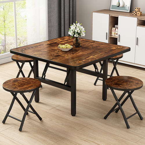 泽怡家具可折叠方桌免安装小桌子