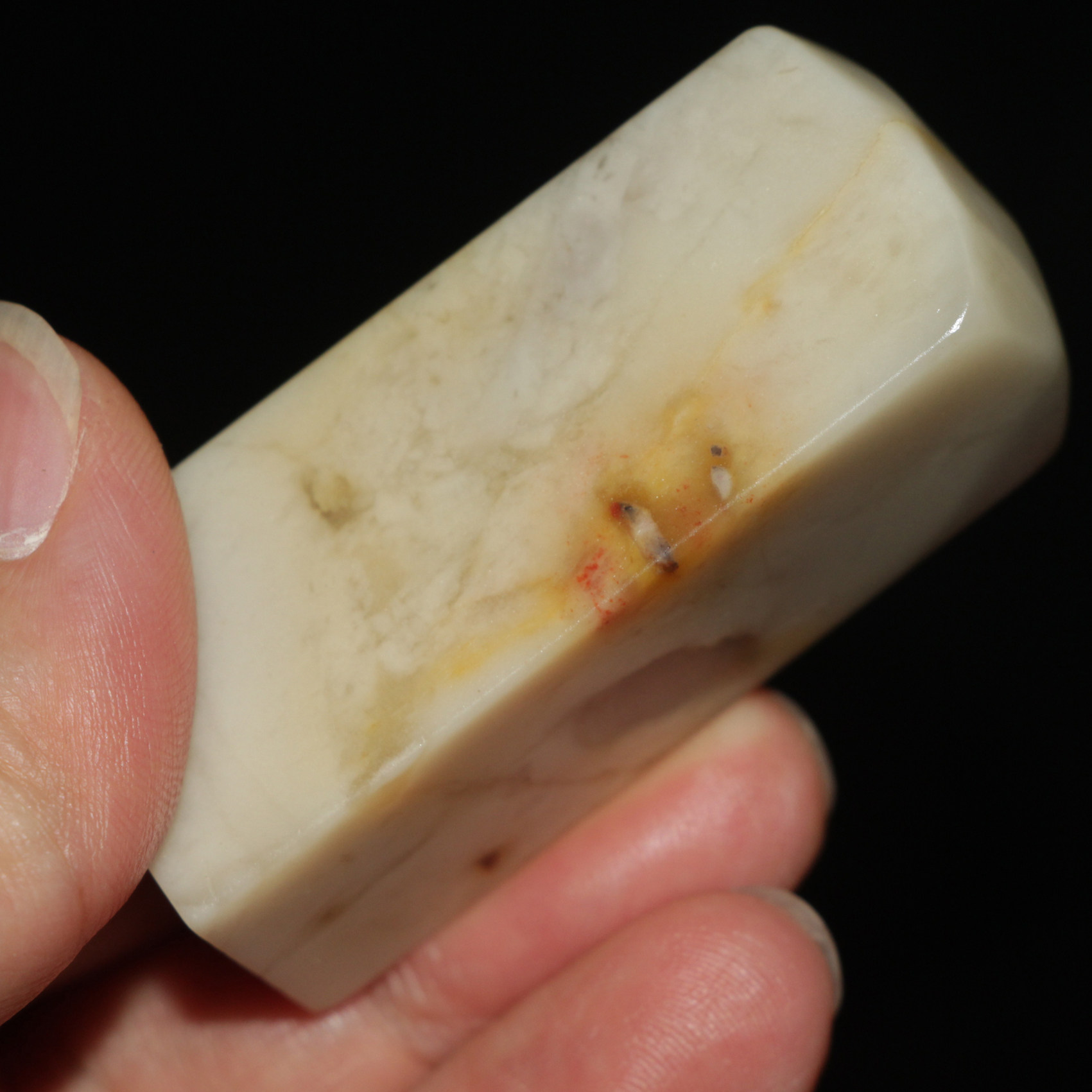 2&times;2正方章中国名石巴林鸡血石今古堂老料新款书画考级落款姓名章