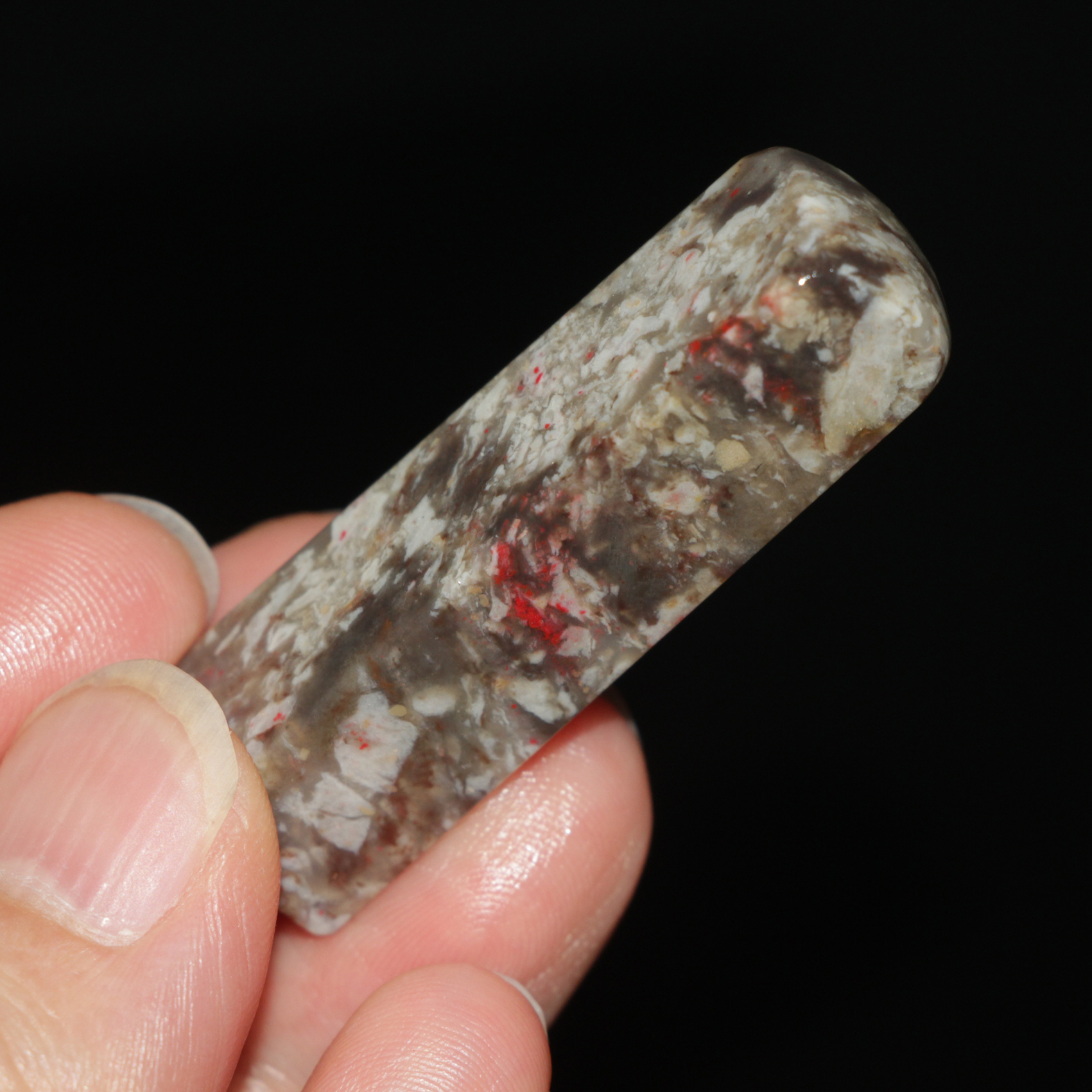 今古堂鸡血石印章天然石材正宗昌化石1.1厘米正方小号书画姓名章