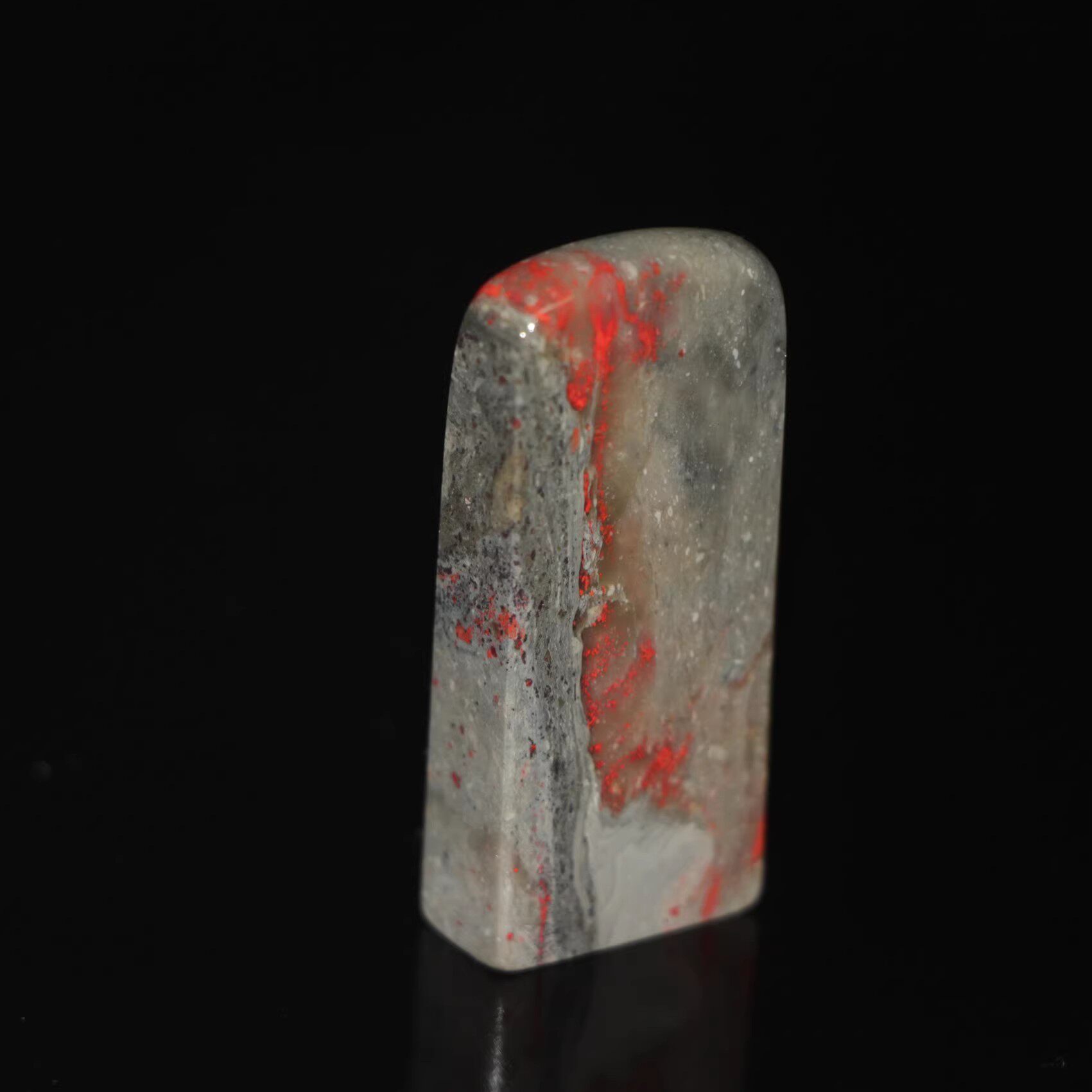 鸡血石印章保真中国昌化今古名石新款朱砂书画印章定制起首长方章