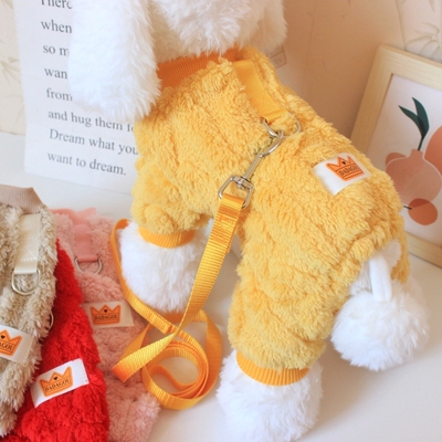 麻花加厚四脚衣狗狗衣服秋冬装