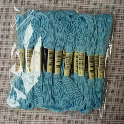 十字绣绣线 519线号10支每支8米6股补配线鞋垫刺绣戳戳乐棉线包