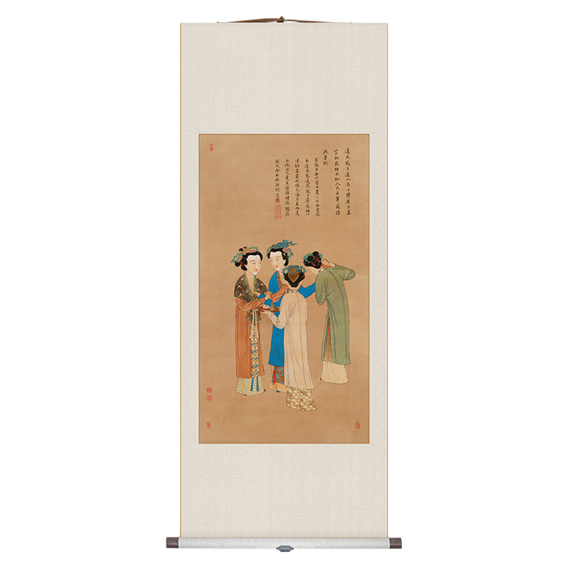 北京故宫博物院藏 四美图 取暖挂画 远红外发热画 艺术客厅装饰画