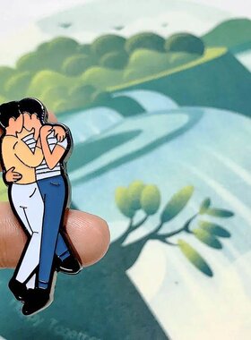 same 张国荣两个人的伊瓜苏电影文创胸针徽章礼品