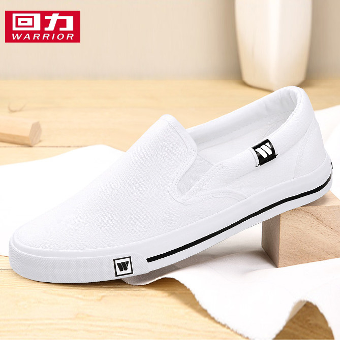 回力女鞋2023春季帆布鞋女小白鞋女韩版学生百搭休闲一脚蹬懒人鞋