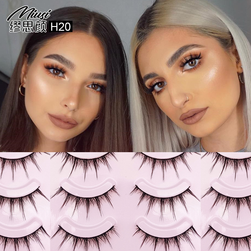 缪思颜自然款假睫毛cos芭比簇状