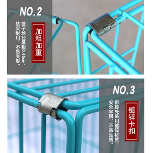 加粗狗笼子小型犬泰迪博美宠物笼子贵宾猫笼子兔子笼子狗窝带厕所