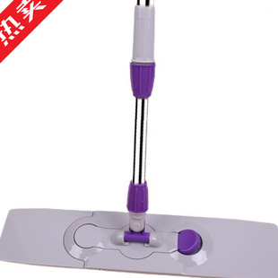 拖把架子免洗棉线客厅不锈钢伸缩杆子套式一拖净拖布配件大号平板