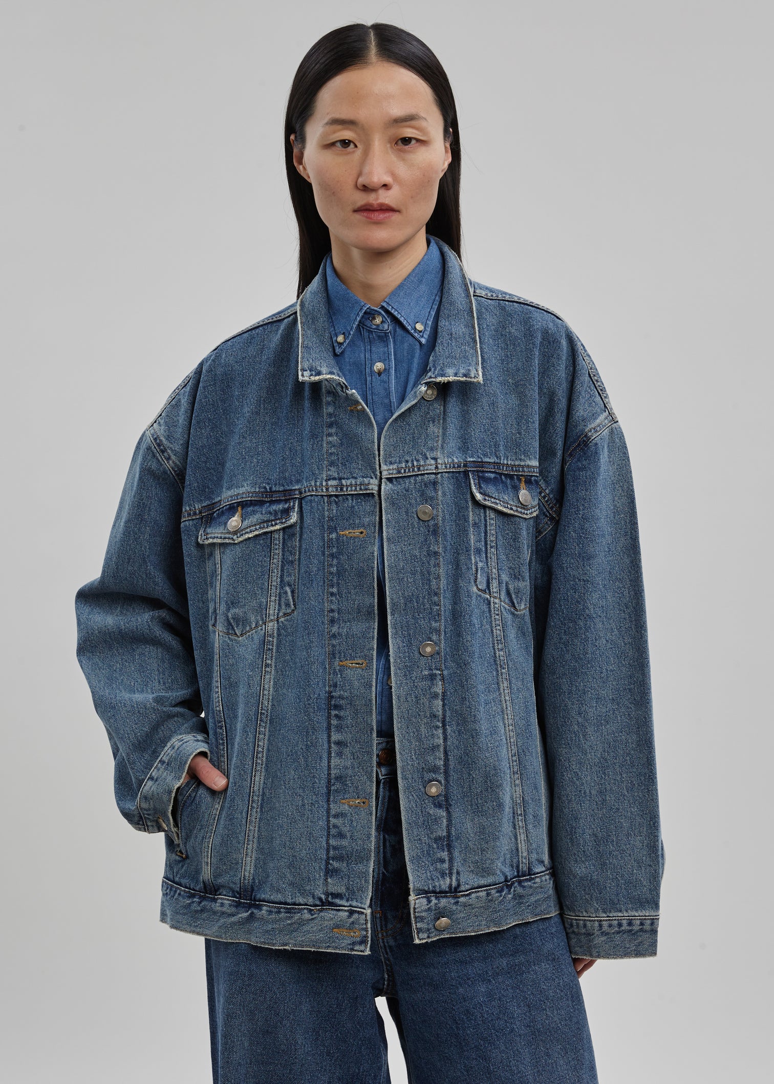 FrankieShop通勤牛仔夹克