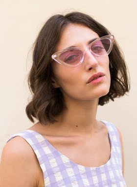 欧美小众透明时尚男女猫眼