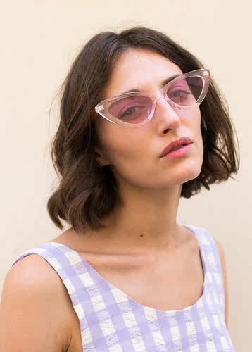 欧美小众透明时尚男女猫眼