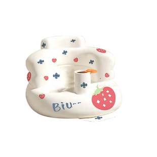 宝宝学坐椅婴儿保护脊柱幼儿坐凳充气软沙发沙滩座椅餐椅坐着神器