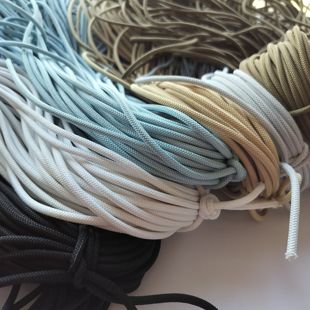 加粗4mm弹力 防滑圆松紧绳帽绳鞋带进口橡筋 12一斤 按把满29包邮