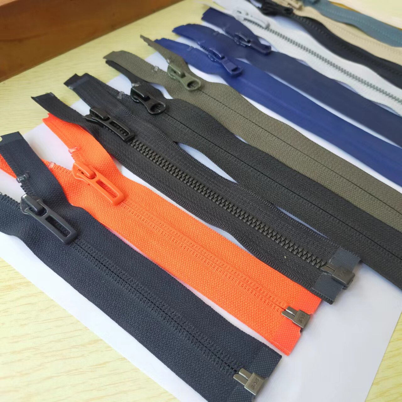 ykk/sab短开尾拉链 树脂齿尼龙反装 防水短开口拉锁 满29包邮