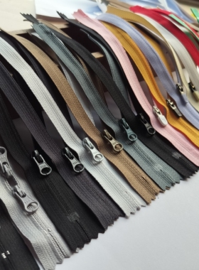 ykk/SAB3号尼龙反装闭尾拉链 冲锋衣裤子口袋拉锁 满29包邮