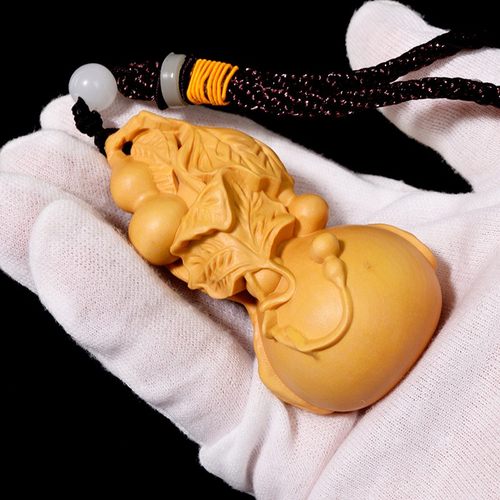 小叶黄杨木雕刻随身文玩手捻葫芦手把玩件挂件男女实木创意摆件