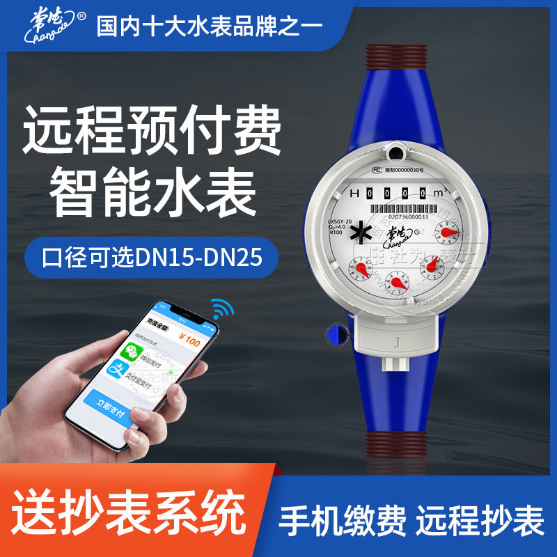 常德牌螺翼式光电直读有线远传水表 工业用水平式大口径冷水表