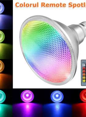 LED 30W RGB PAR38氛围灯防水IP65铝合金PAR38 1颗COB七彩帕灯