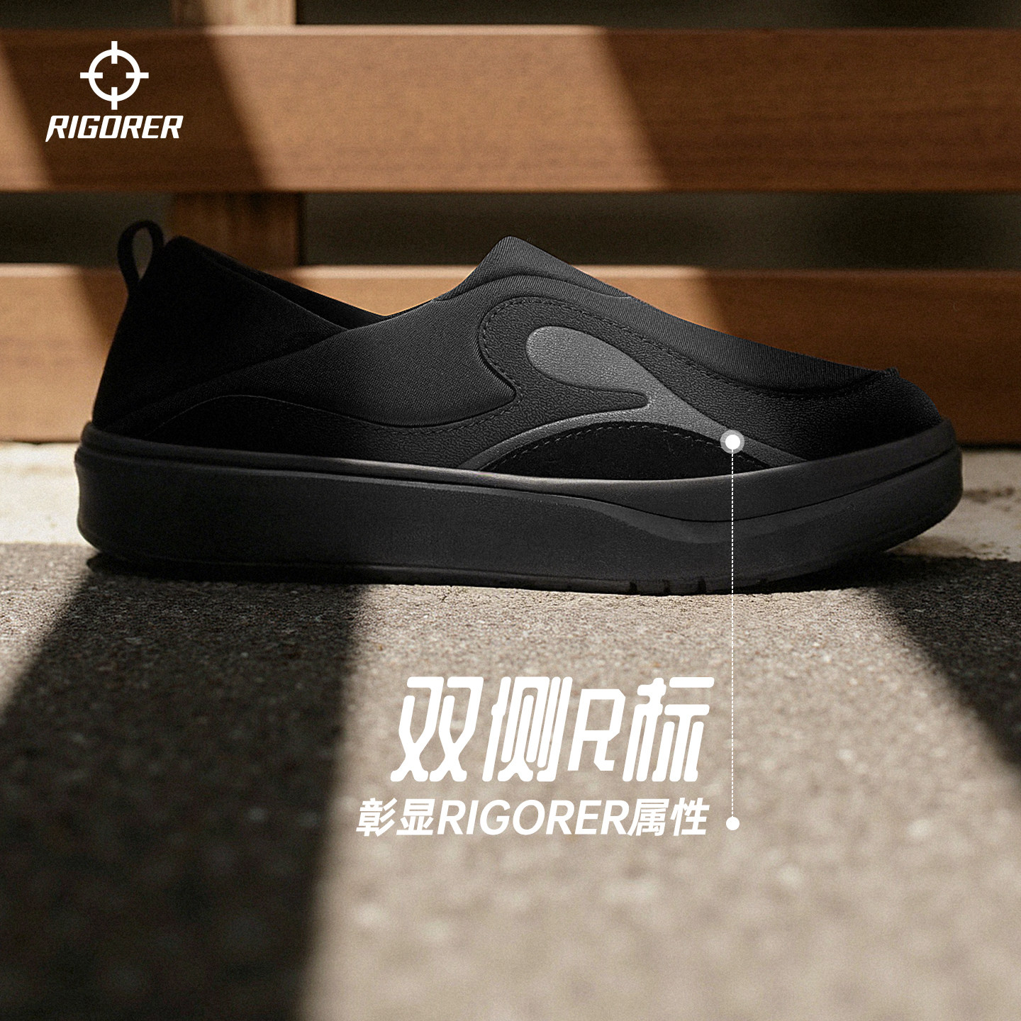 蹬蹬鞋丨准者男鞋春季新款复古休闲鞋懒人鞋平底拖鞋一脚蹬板鞋